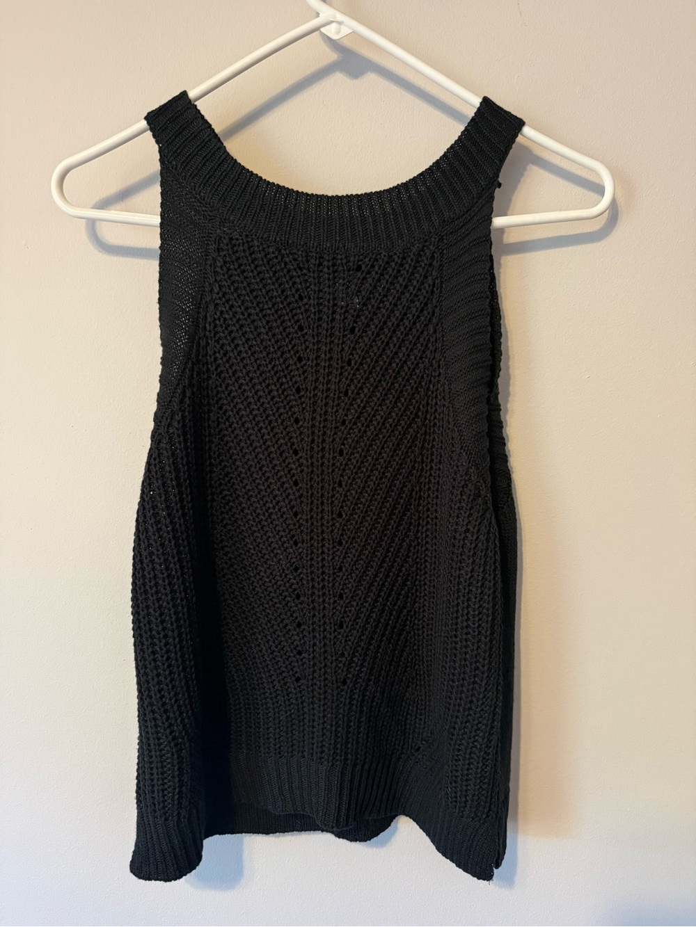 Nine West Black Sleeveless Knit Tank Sweater